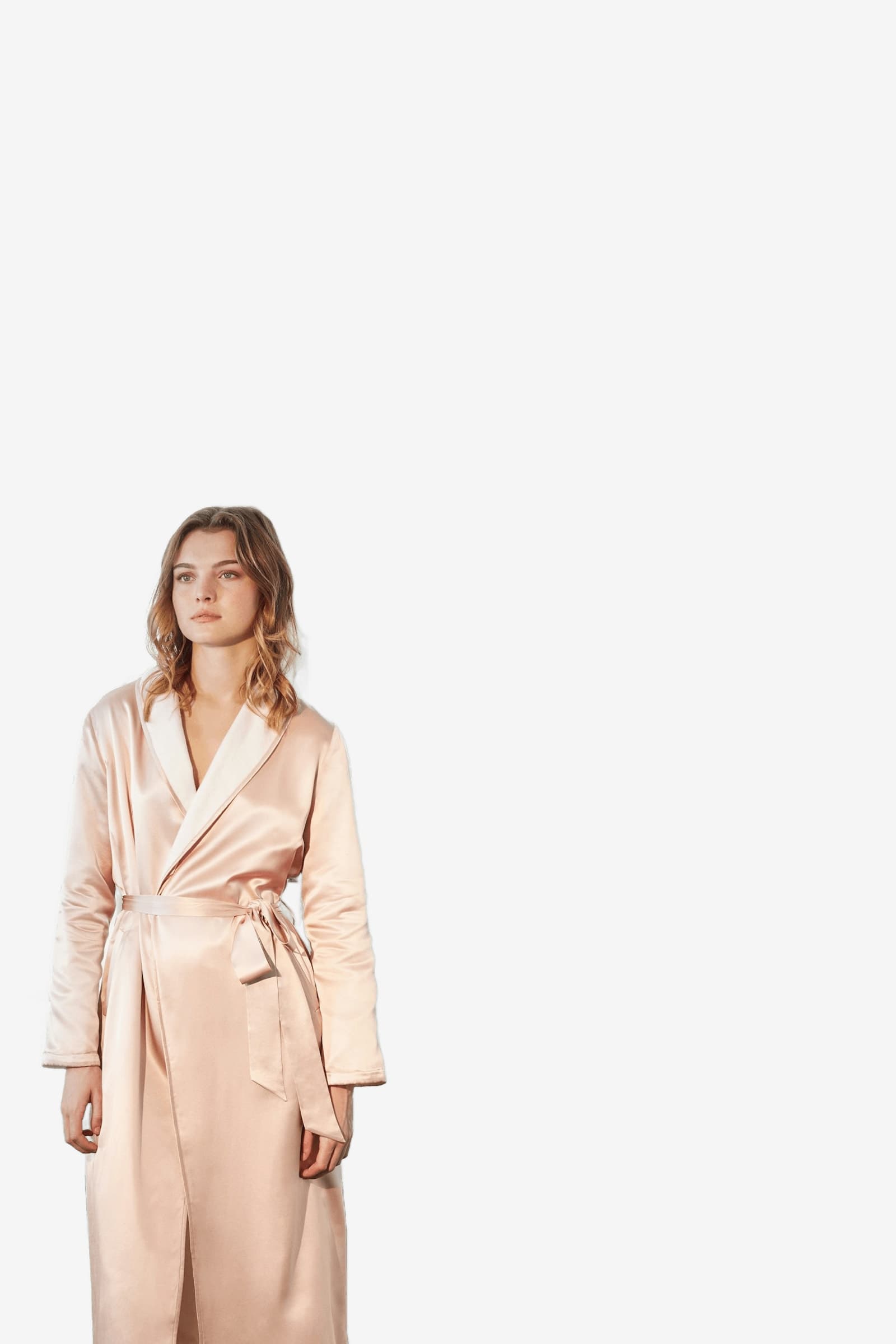 Blush Satin Robe