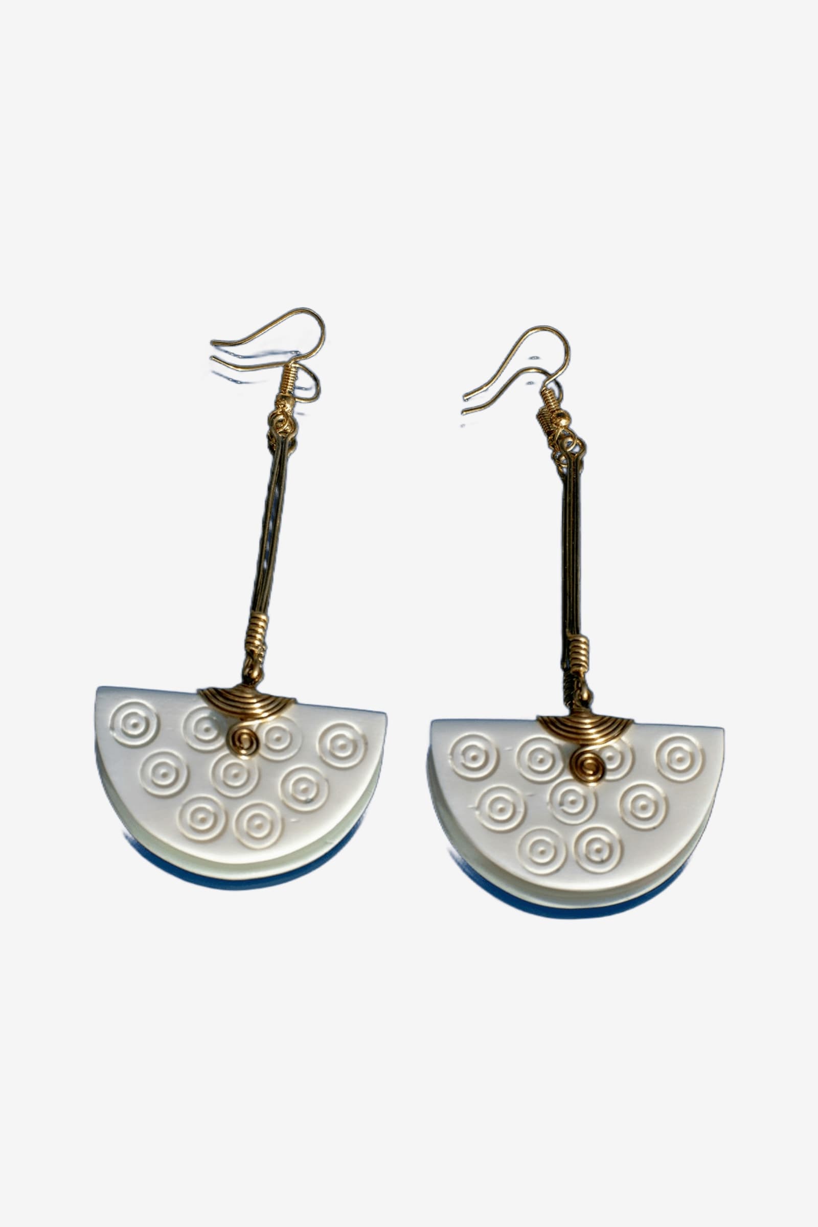 Noor Pearl Fan Drop Earrings
