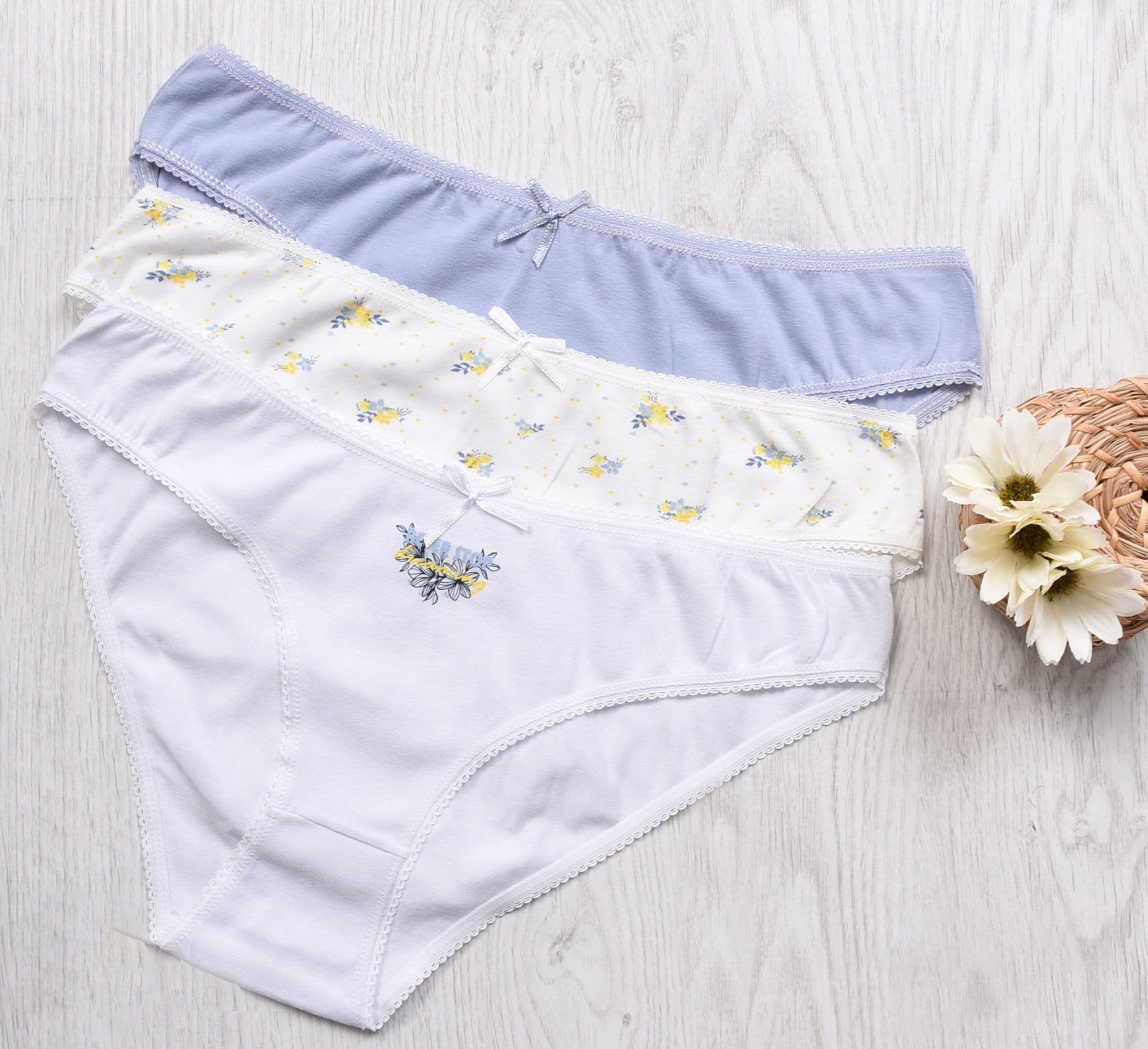 Everyday Cotton Briefs, Pack of 3, pastel mix